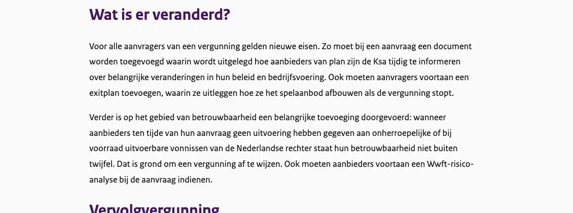 De passage waarin het exitplan verplicht wordt gesteld